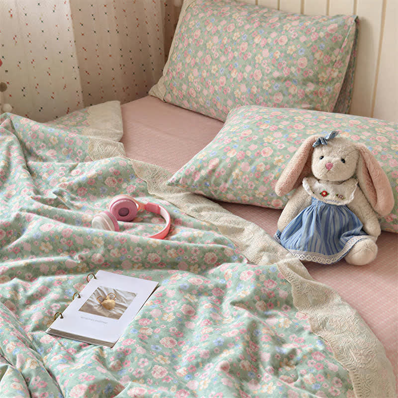 Lace Dream Floral Cotton Bedding Set