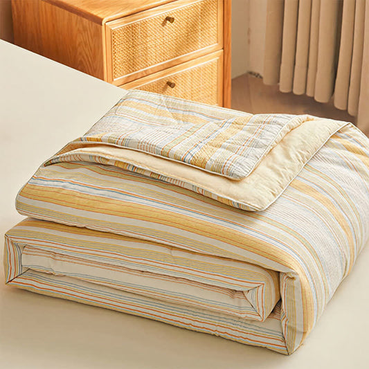 Soft Plaid Pure Summer Bedding Set