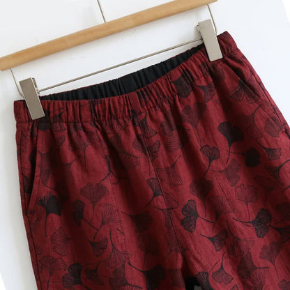 Ginkgo Leaf Cami Top & Pants Pajama Set