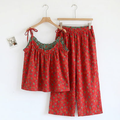 Ginkgo Biloba Leaf Cami Pajama Set