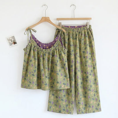 Ginkgo Biloba Leaf Cami Pajama Set
