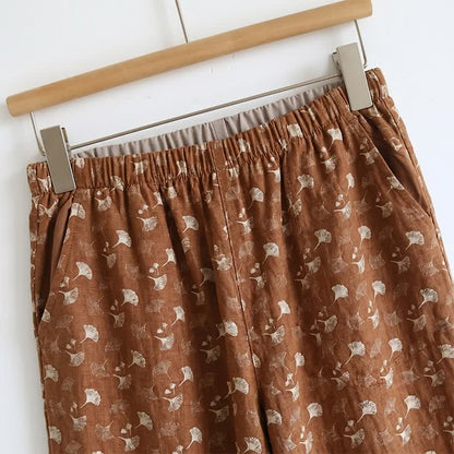 Ginkgo Biloba Leaf Cami Pajama Set