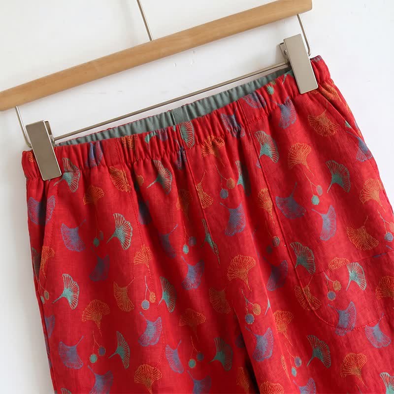 Ginkgo Biloba Leaf Cami Pajama Set