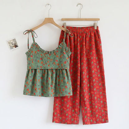 Ginkgo Biloba Leaf Cami Pajama Set