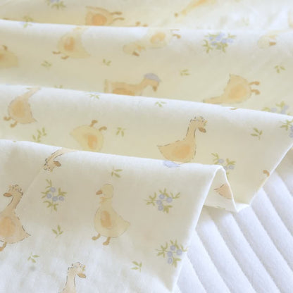 Cotton Duck Print Three Piece Loungewear