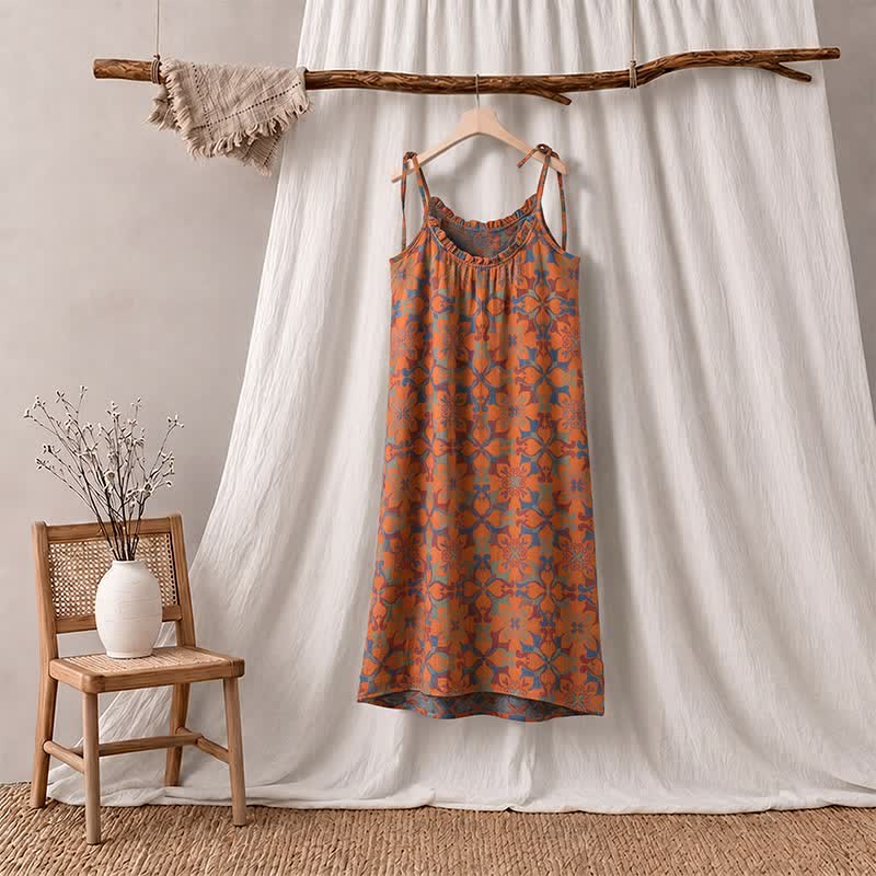 Vintage Boho Cotton Cami Night Dress