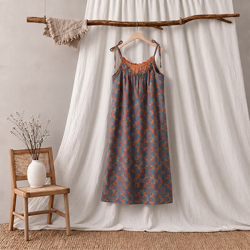 Vintage Boho Cotton Cami Night Dress