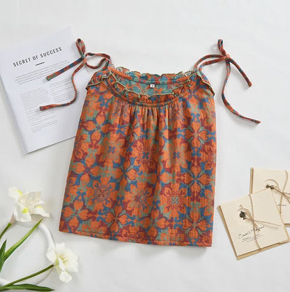 Vintage Boho Cotton Cami Night Dress