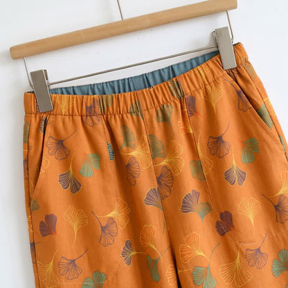 Ginkgo Leaf Cami Top & Pants Pajama Set
