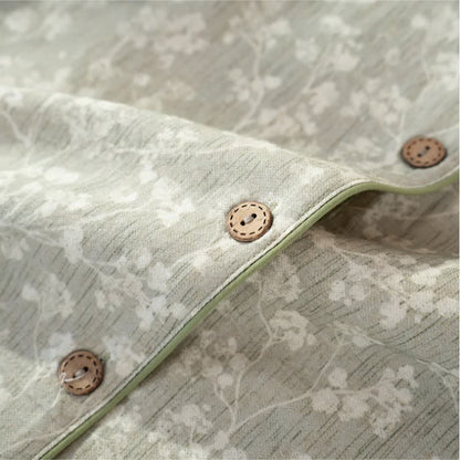 Soft Floral Cotton Button Front Pajamas