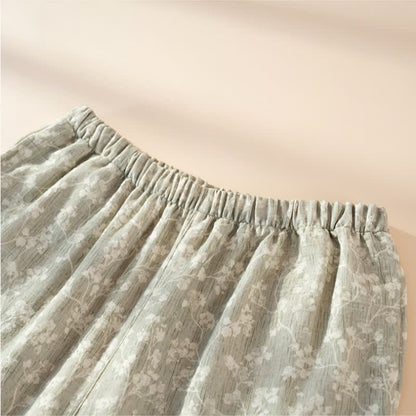 Soft Floral Cotton Button Front Pajamas