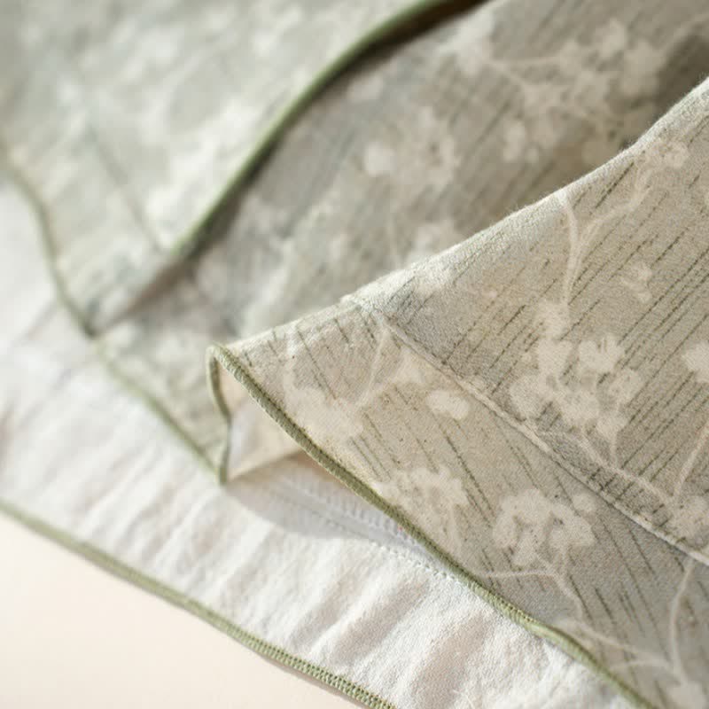 Soft Floral Cotton Button Front Pajamas
