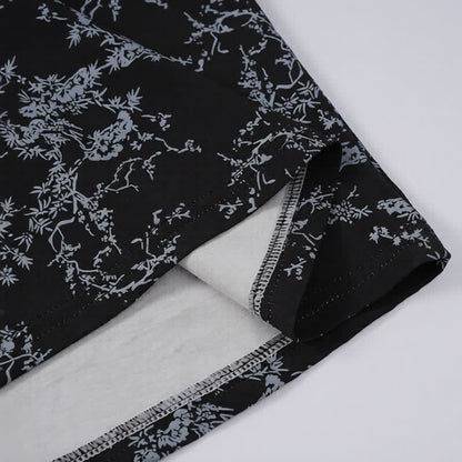Black Floral Lace Cami Lounge Set