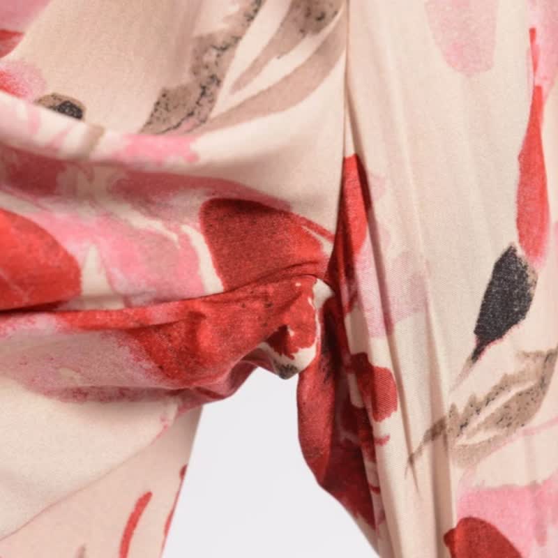 Red Floral Cropped Sleep Pants