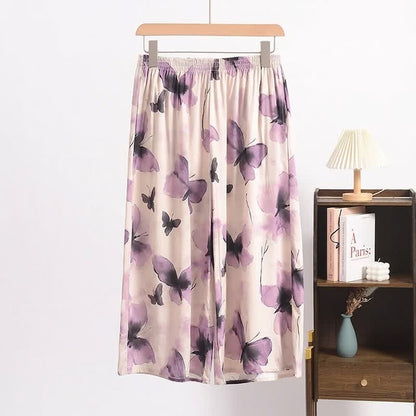 Dreamy Butterfly Cropped Pajama Pants