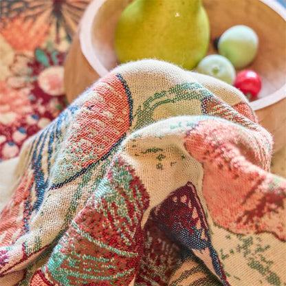 Enchanted Butterfly & Floral Muslin Bedspread Quilt