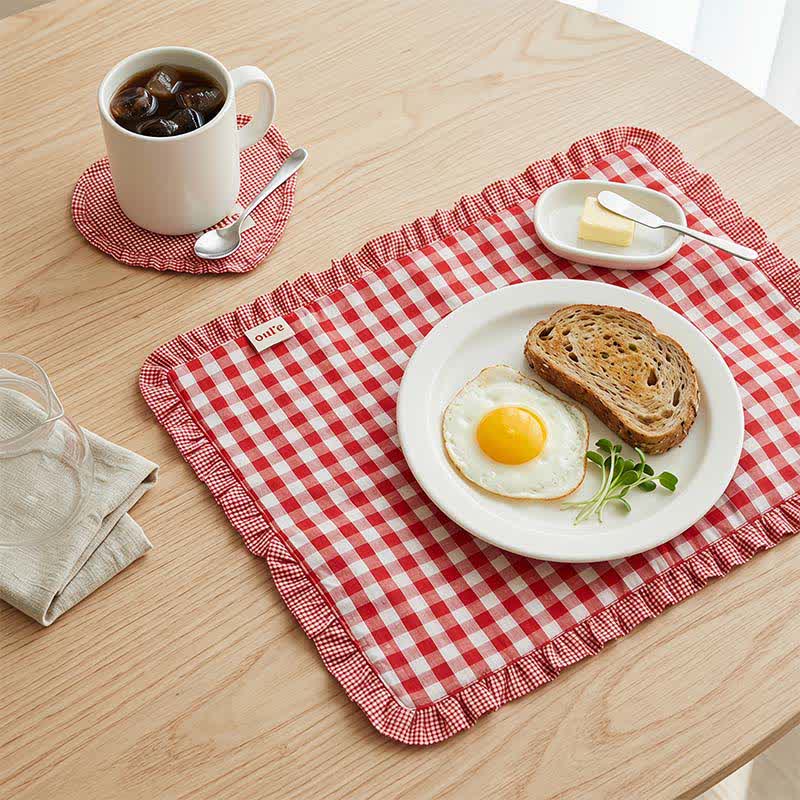 Soft Minimalist Striped Cotton Placemat