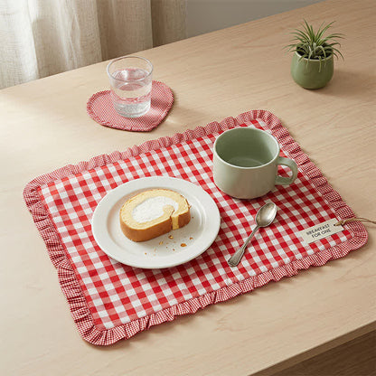 Soft Minimalist Striped Cotton Placemat