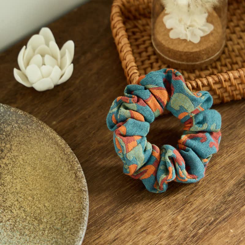 Ginkgo Leaf Scrunchies 3pc Set
