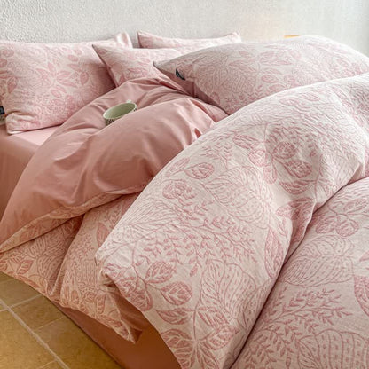 Botanical Whisper Washed Cotton Jacquard Bedding Set