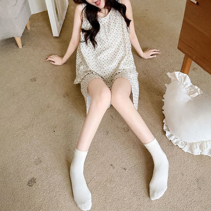 Sweet Cotton Sleeveless Loungewear Set