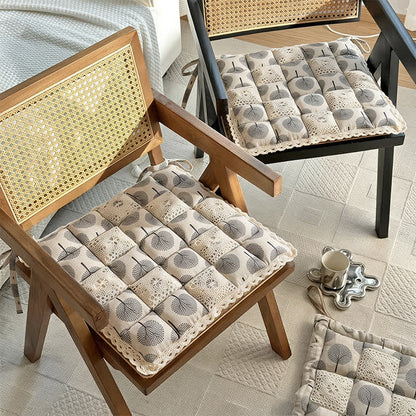 Vintage Country Floral Lace Chair Cushion