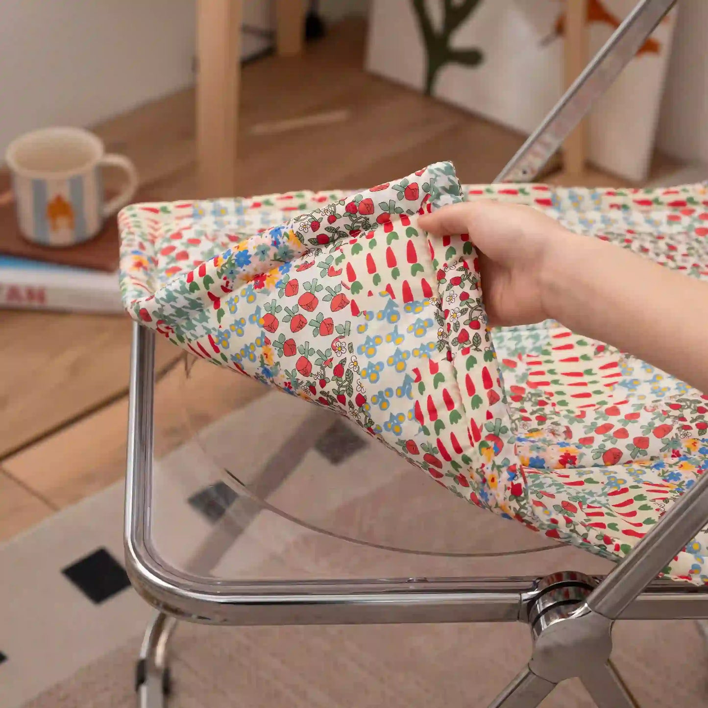 Cottage Floral Patchwork Chair Cushion