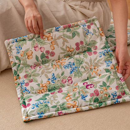Vintage Fruit & Floral Chair Cushion