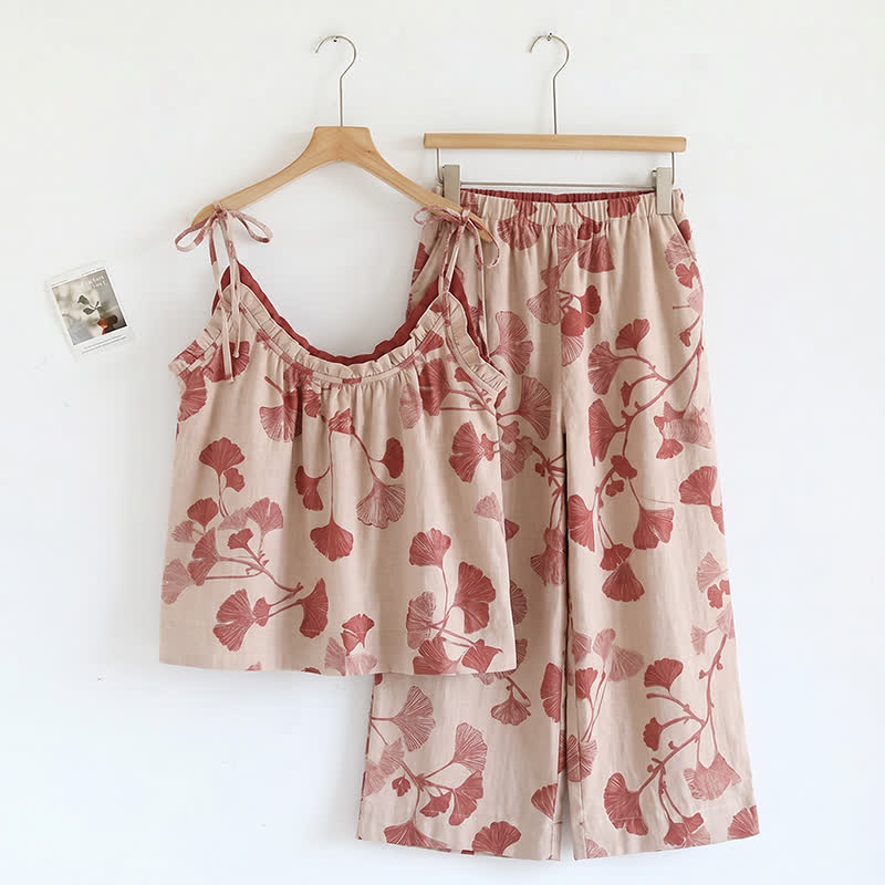 Bright Leaf Cami & Pants Pajama Set