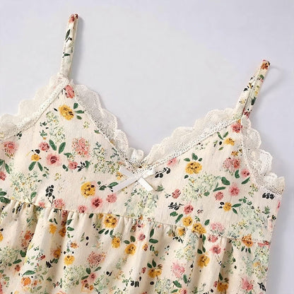 Romantic Floral Cami and Ankle Pants Lounge Set