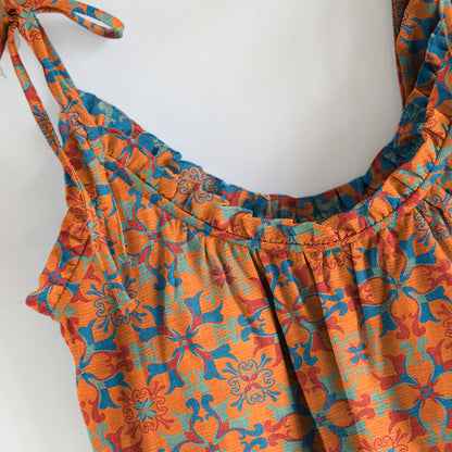 Boho Floral Tie Strap Pajama Set