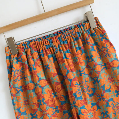 Boho Floral Tie Strap Pajama Set