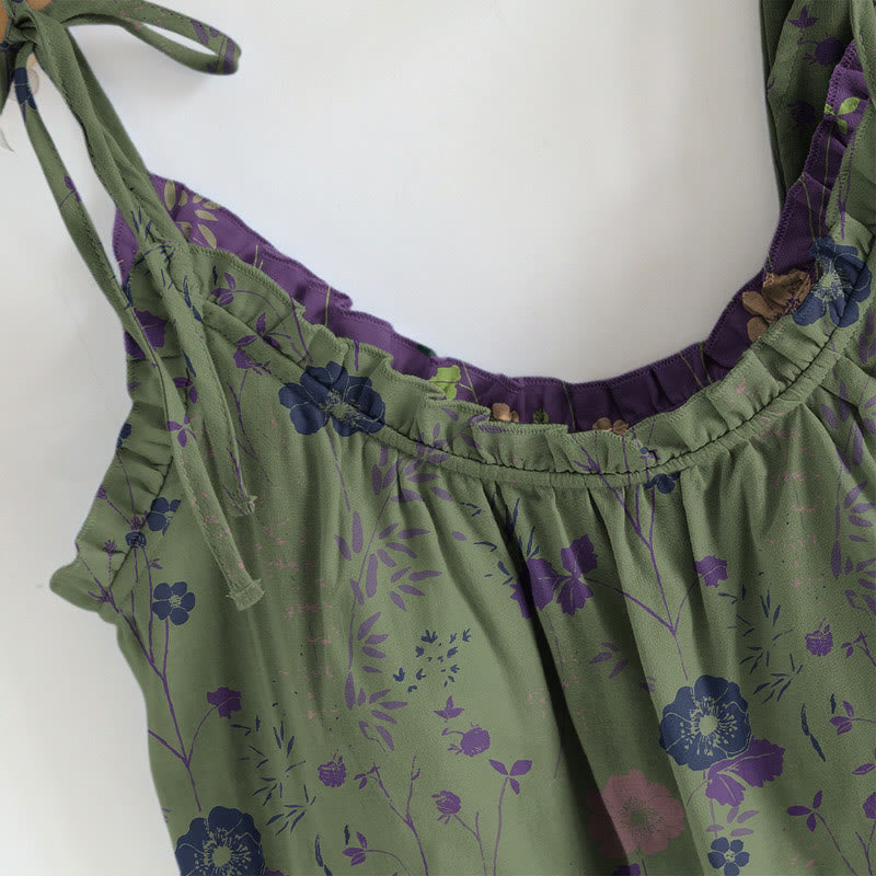 Vintage Floral Cami & Pants Pajama Set