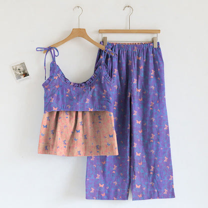 Butterfly Print Cami & Lounge Pants Set
