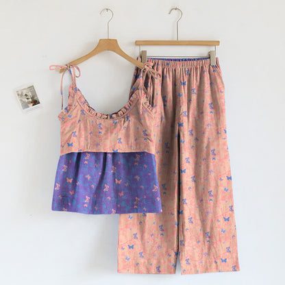 Butterfly Print Cami & Lounge Pants Set