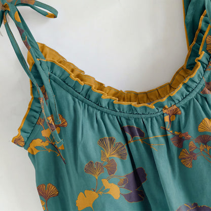 Bright Leaf Cami & Pants Pajama Set