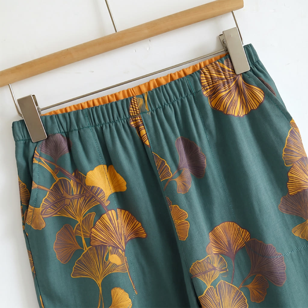 Bright Leaf Cami & Pants Pajama Set