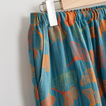 Ginkgo Leaf Cami Top & Pants Pajama Set