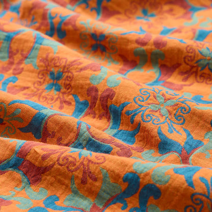 Floral Medallion Cotton Jacquard Fabric