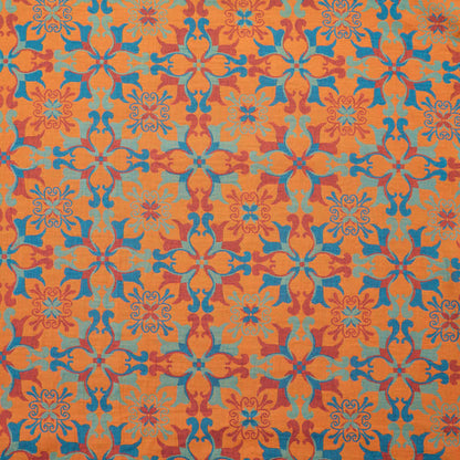 Floral Medallion Cotton Jacquard Fabric