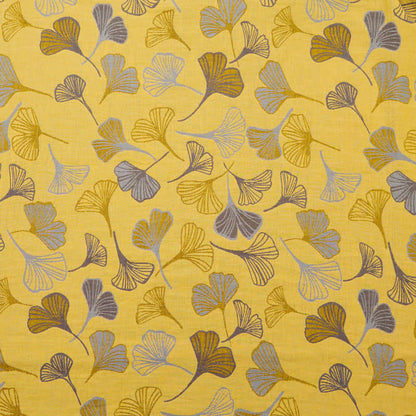 Large Ginkgo Leaf Cotton Jacquard Fabric