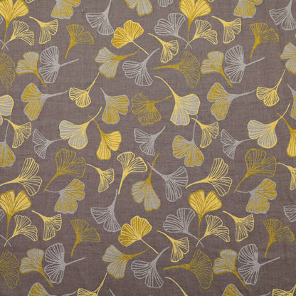 Large Ginkgo Leaf Cotton Jacquard Fabric