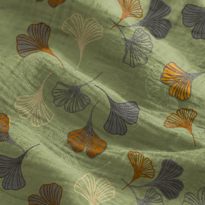 Ginkgo Leaf Tie Strap Lounge NightDress