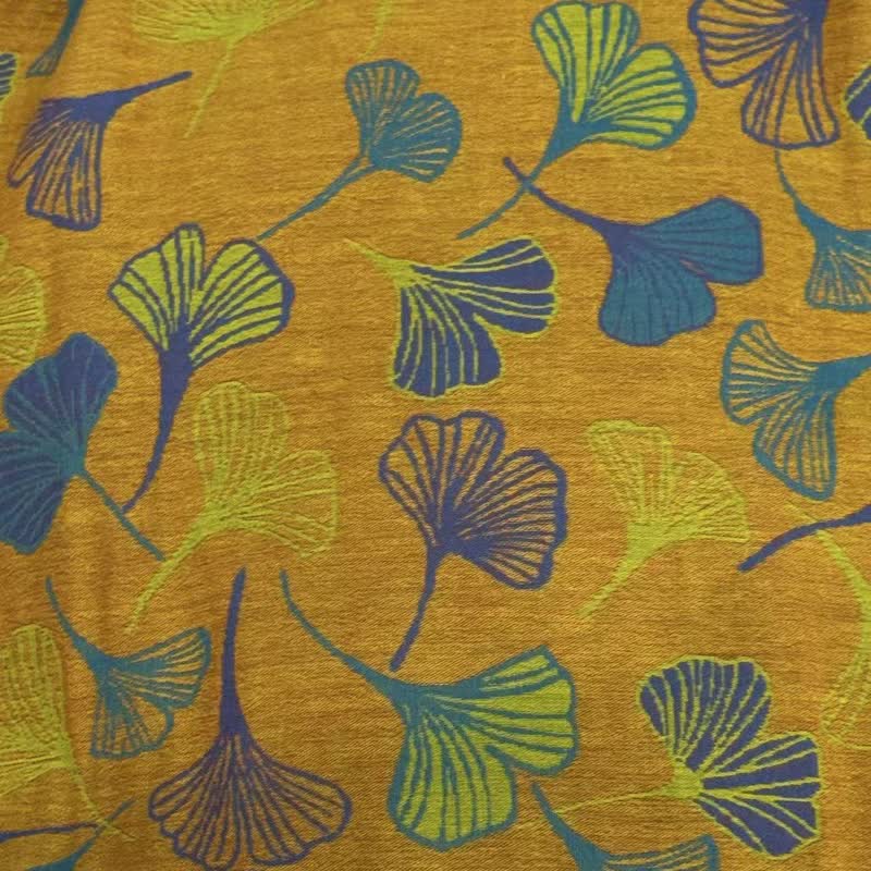 Ginkgo Leaf Tie Strap Lounge Nightgown