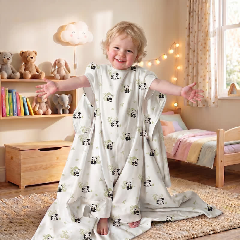 Panda Bamboo Cotton Gauze Baby Quilt