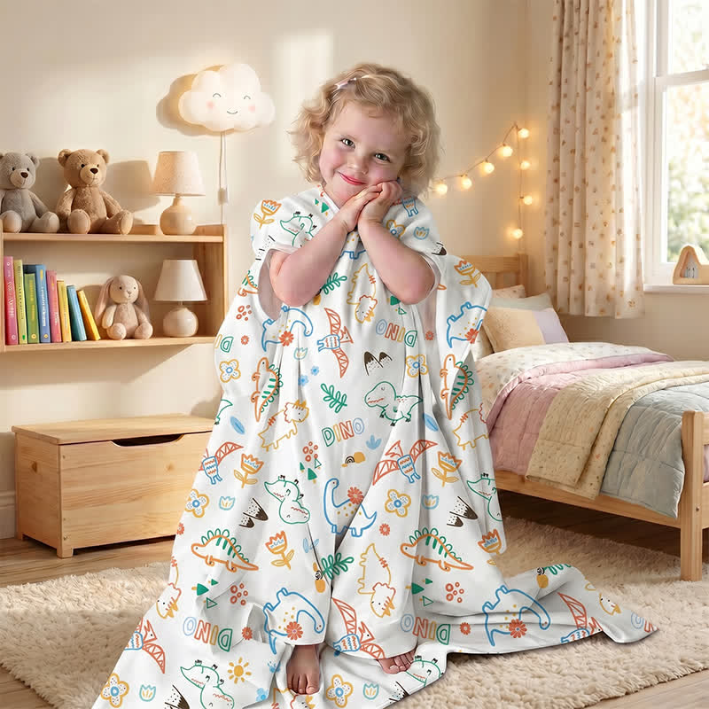 Dino Dreams Cotton Gauze Baby Quilt