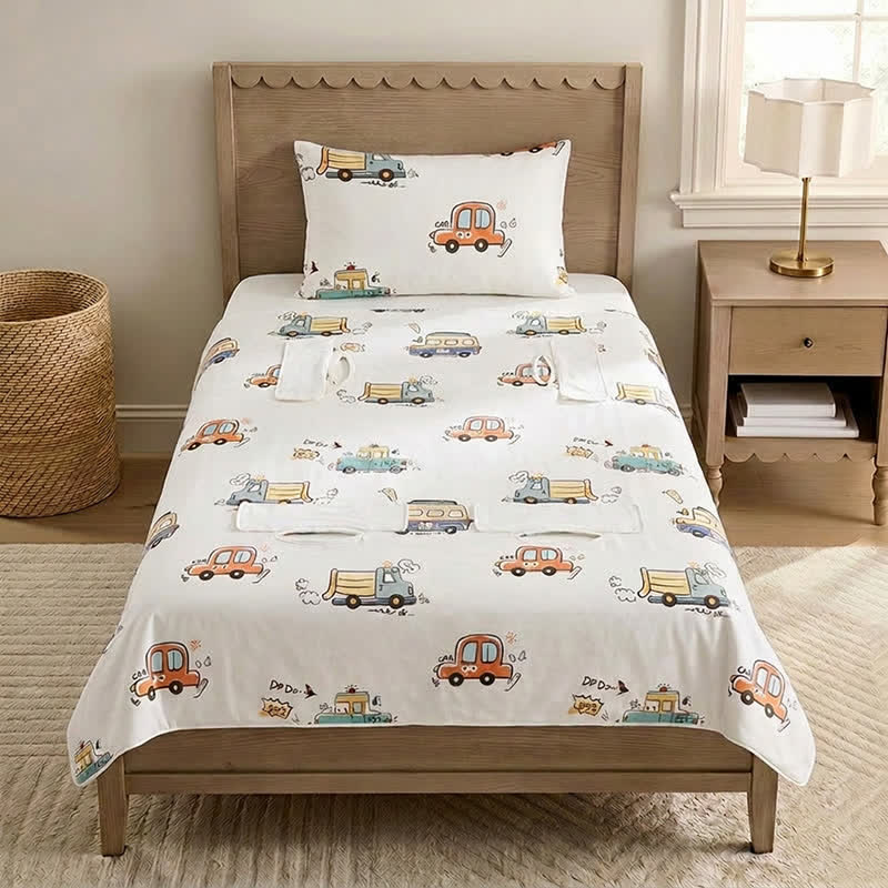 Bus Cotton Gauze Summer Baby Quilt