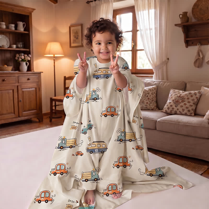 Bus Cotton Gauze Summer Baby Quilt