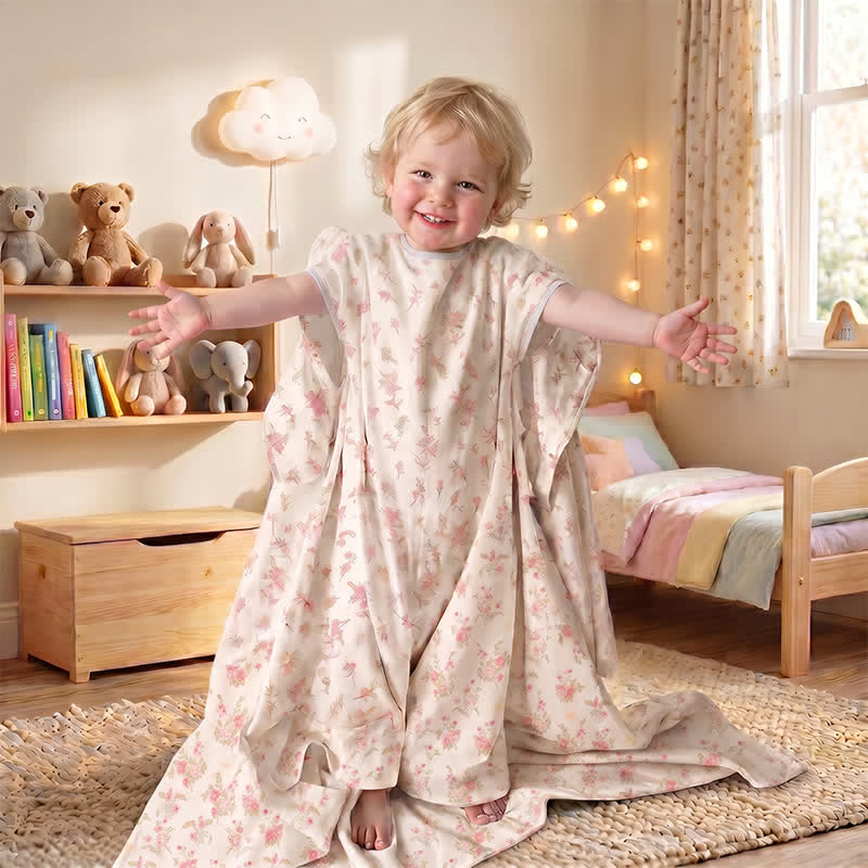 Sweet Floral Cotton Gauze Baby Quilt
