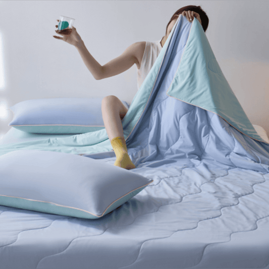 Double-Sided Cooling Lightweight Summer Comforter Air Conditioner Quilt bedding Bedroom Breathable Double-Sided Cooling Easy Fold Storage Everyday Use Lightweight Minimalist Modern Casual newin260714 Piped Edge Quilt Reversible Design Scandinavian Style Soft Touch Solid Color Summer Comforter Summer Quilt Wave Quilting